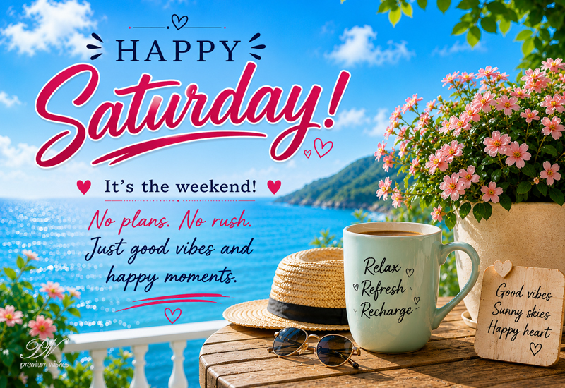 Happy Saturday – Relax, Refresh & Recharge