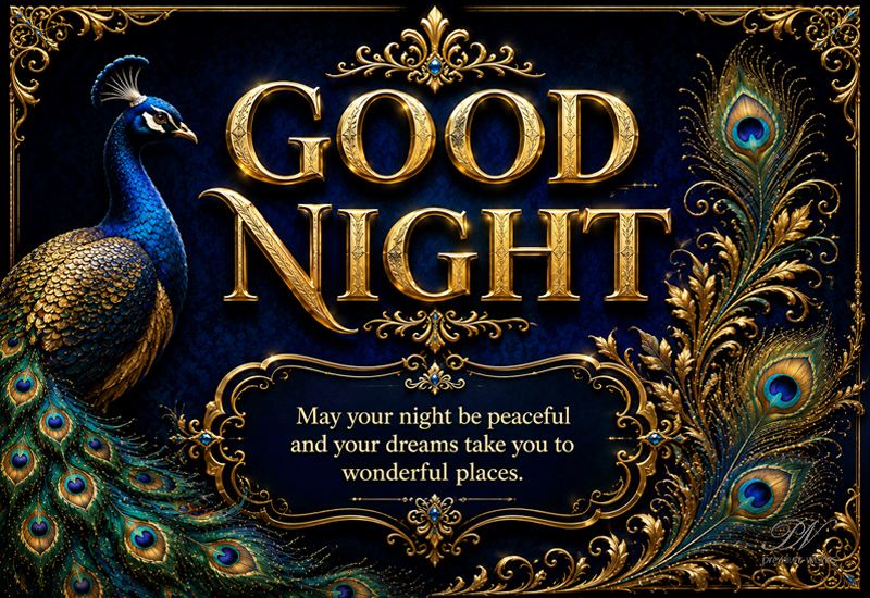 Good Night – Peaceful Dreams & Royal Elegance
