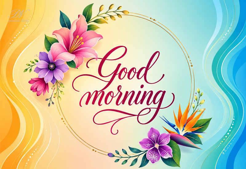 Good Morning – Bright Colors & Beautiful Vibes