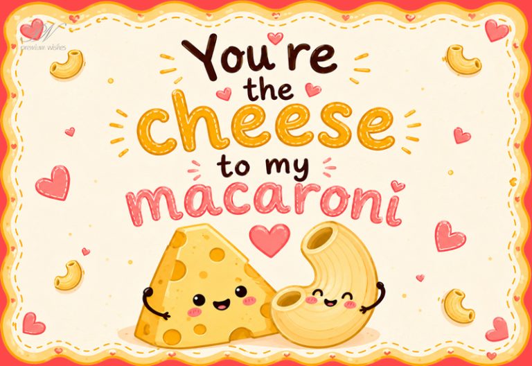 You’re the Cheese to My Macaroni – Cute Love Greeting You’re the Cheese to My Macaroni – Cute Love Greeting