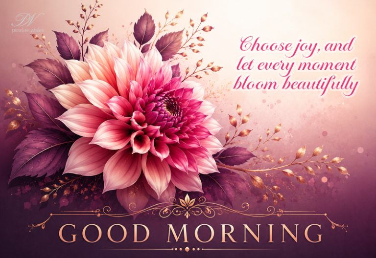 Choose Joy And Let Every Moment Bloom Beautifully