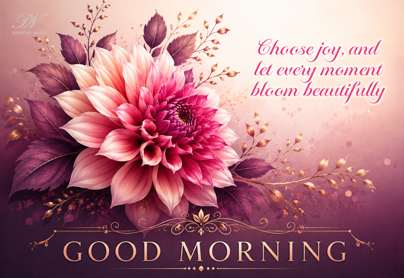 Choose Joy And Let Every Moment Bloom Beautifully