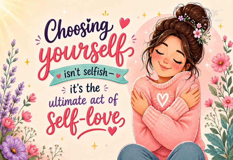 Choosing Yourself Isn’t Selfish Self-Love Quote