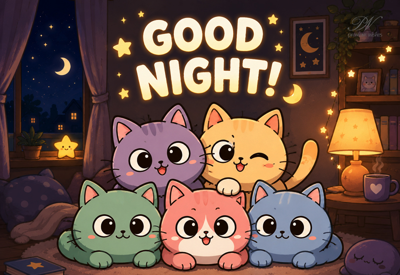 Cute Kittens Good Night Greetings | Sweet Dreams and Sleep Well Wishes Cute Kittens Good Night Greetings | Sweet Dreams and Sleep Well Wishes