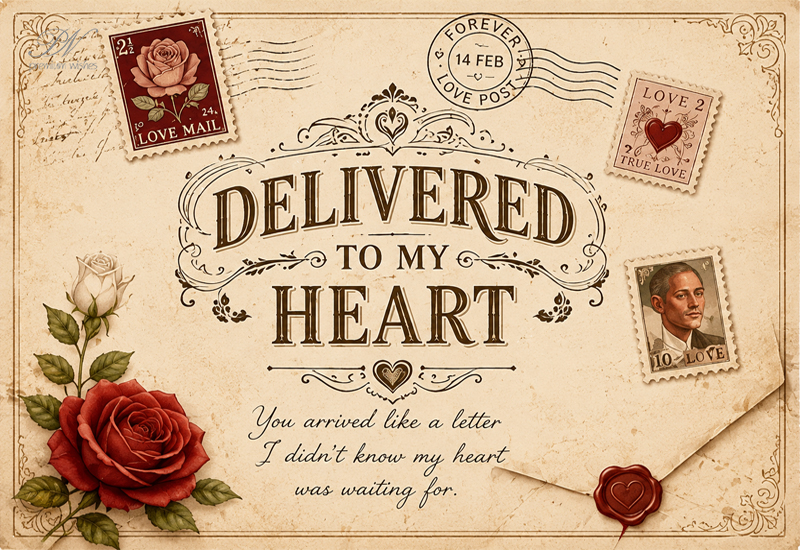Delivered to My Heart Love Message