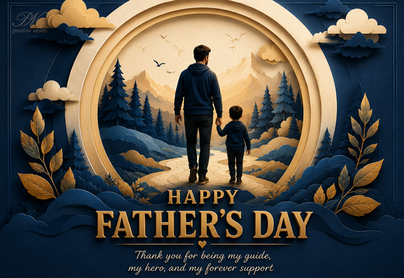 Happy Father's Day – Thank You For Being My Guide And Hero Happy Father’s Day – Thank You For Being My Guide And Hero