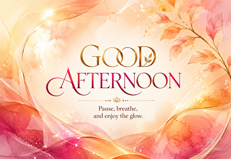 Good Afternoon Pause Breathe Enjoy the Glow Greeting Good Afternoon Pause Breathe Enjoy the Glow Greeting