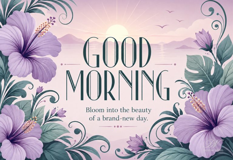 Good Morning Bloom Into Beauty Hibiscus Greeting Good Morning Bloom Into Beauty Hibiscus Greeting