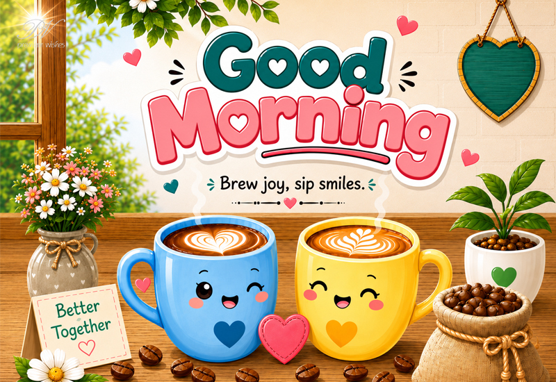 Good Morning Brew Joy Sip Smiles Coffee Greeting Good Morning Brew Joy Sip Smiles Coffee Greeting