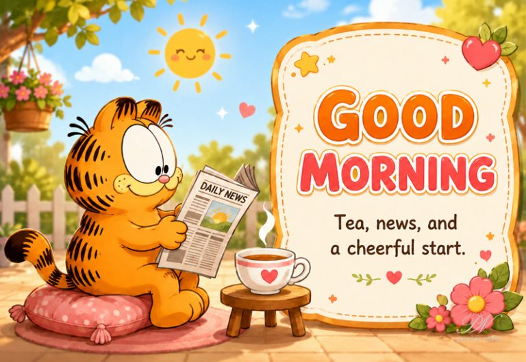 Good Morning Tea News and a Cheerful Start Greeting Good Morning Tea News and a Cheerful Start Greeting