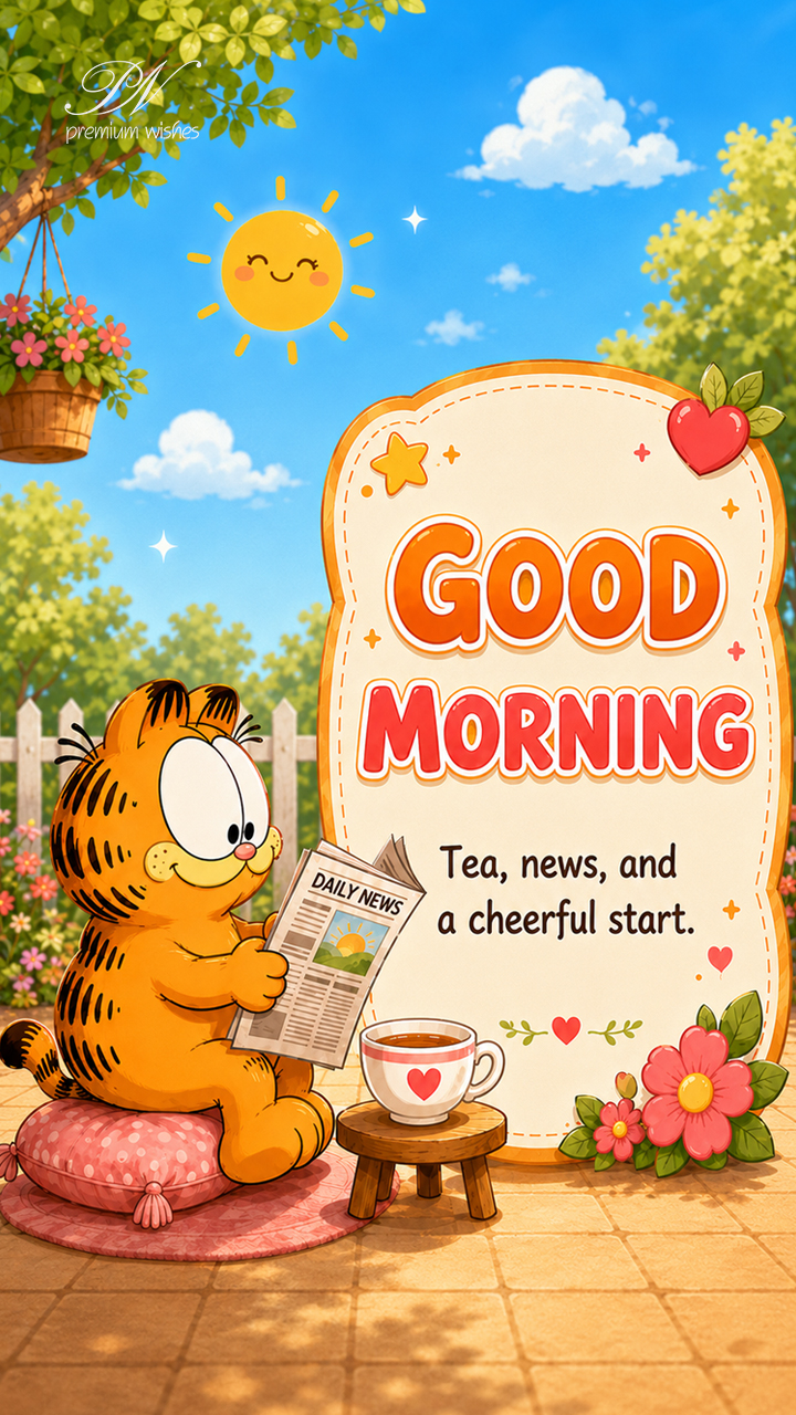 Good Morning Tea News and a Cheerful Start Greeting