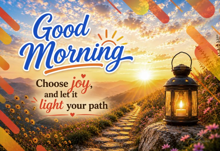 Good Morning Choose Joy Greeting | Let It Light Your Path Good Morning Choose Joy Greeting | Let It Light Your Path