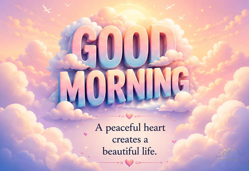 Good Morning Peaceful Heart Beautiful Life Greeting Good Morning Peaceful Heart Beautiful Life Greeting