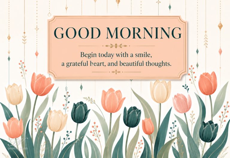 Good Morning Smile Grateful Heart Beautiful Thoughts Greeting Good Morning Smile Grateful Heart Beautiful Thoughts Greeting