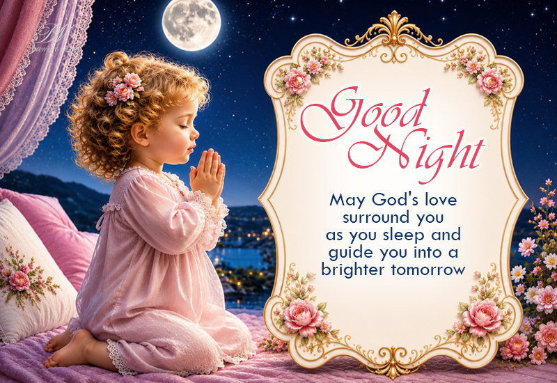 Good Night Prayer God’s Love Blessings