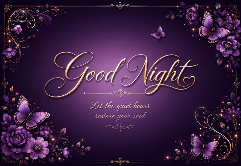 Good Night Quiet Hours Restore Your Soul Greeting Good Night Quiet Hours Restore Your Soul Greeting