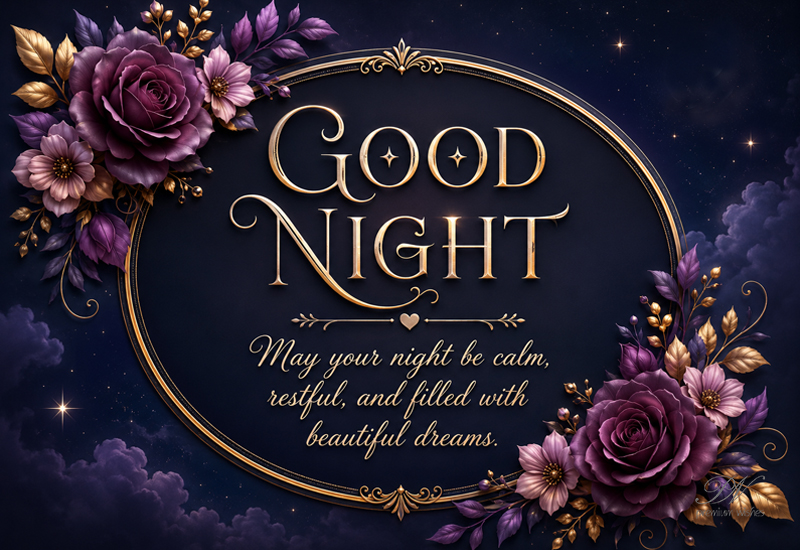 Good Night Wishes for a Calm, Restful Night and Beautiful Dreams