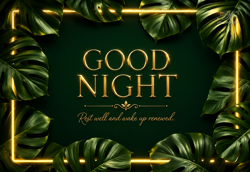 Good Night Rest Well Wake Up Renewed Greeting Good Night Rest Well Wake Up Renewed Greeting