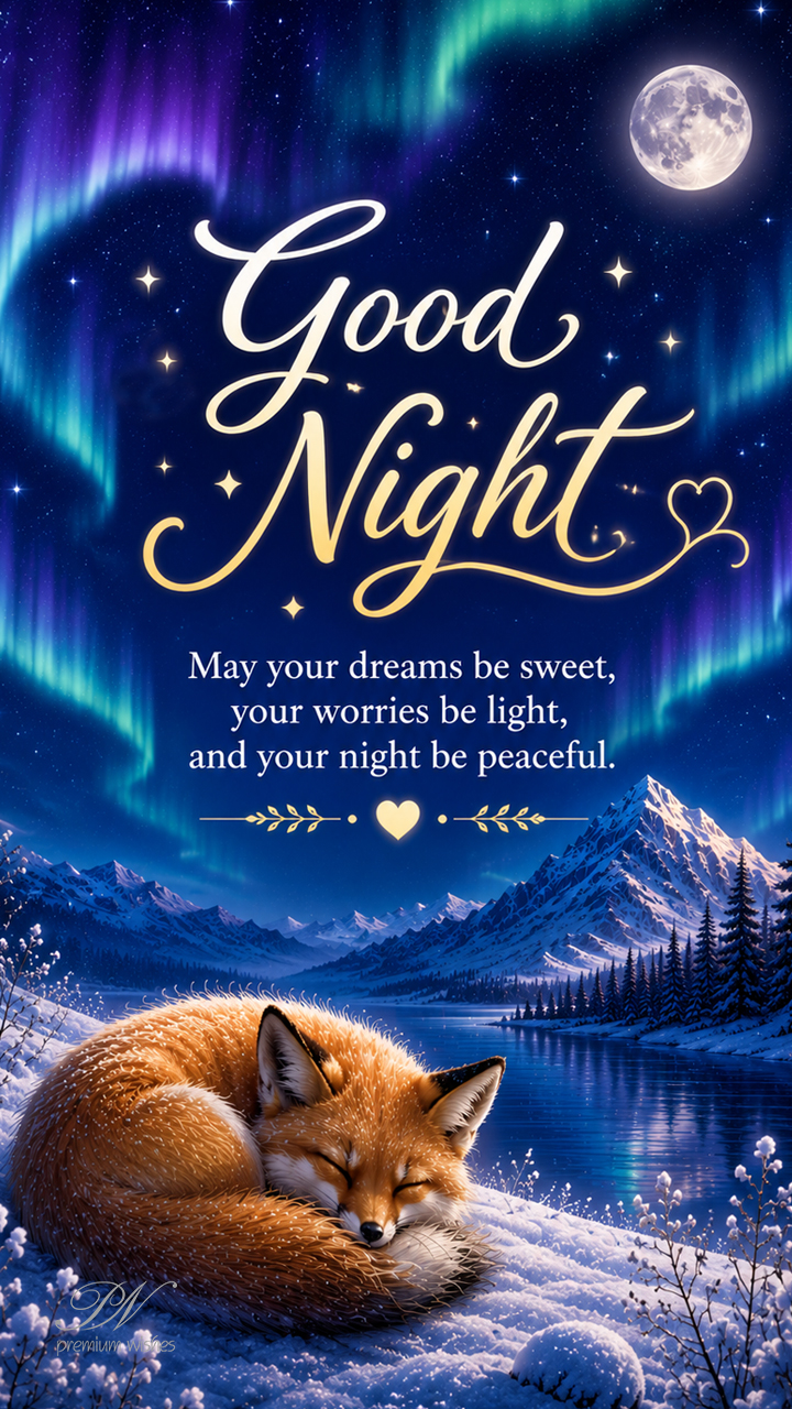 Good Night - Sweet Dreams - Energize and Achieve | Premium Wishes