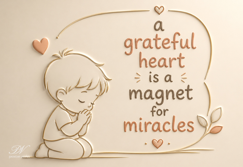 A Grateful Heart Is a Magnet for Miracles Quote