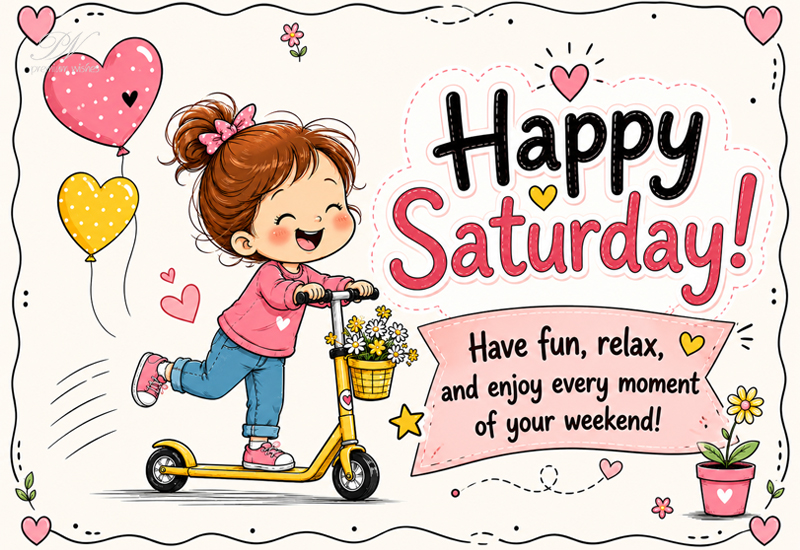 Happy Saturday Have Fun Relax Enjoy Weekend Greeting