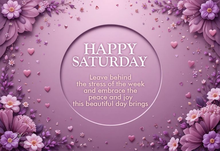 Happy Saturday Peace And Joy Greeting