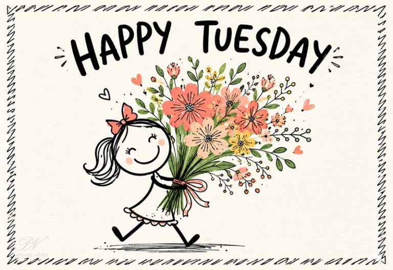 Happy Tuesday Flower Bouquet Greeting Happy Tuesday Flower Bouquet Greeting