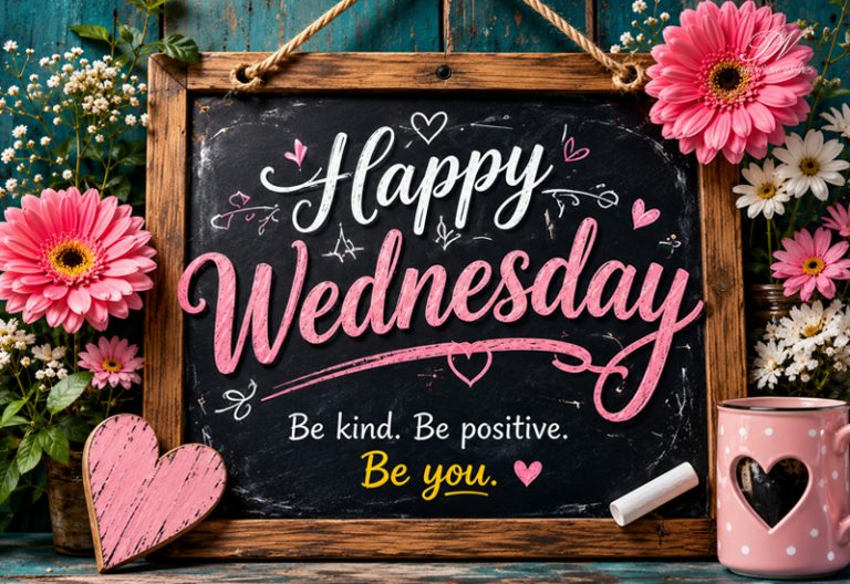 Happy Wednesday Be Kind Be Positive Be You Greeting Happy Wednesday Be Kind Be Positive Be You Greeting