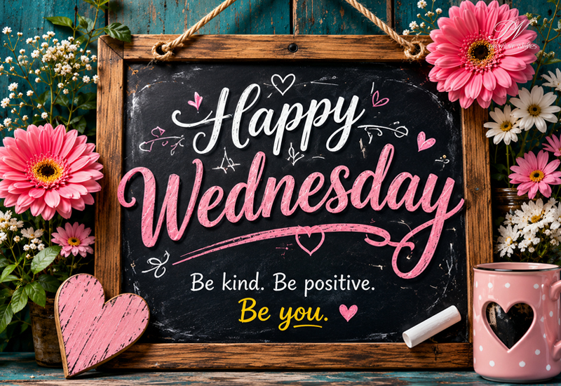 Happy Wednesday Be Kind Be Positive Be You Greeting Happy Wednesday Be Kind Be Positive Be You Greeting