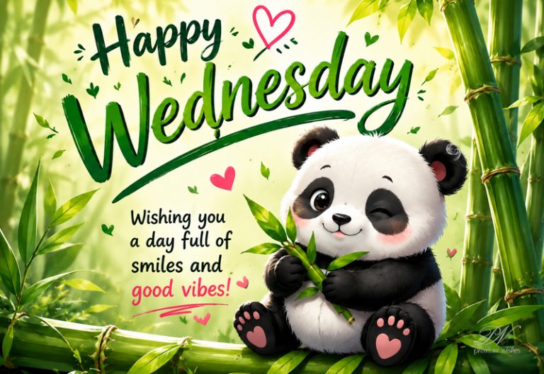 Happy Wednesday Panda Smiles Good Vibes Greeting Happy Wednesday Panda Smiles Good Vibes Greeting