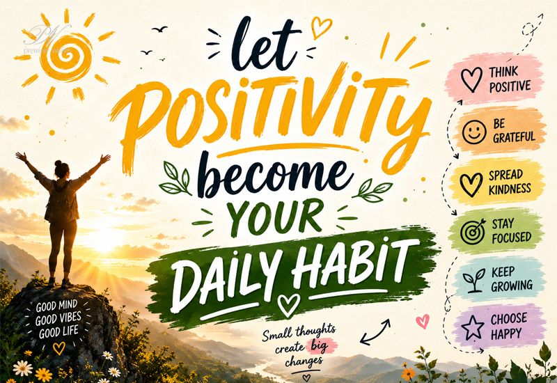 Let Positivity Become Your Daily Habit Quote