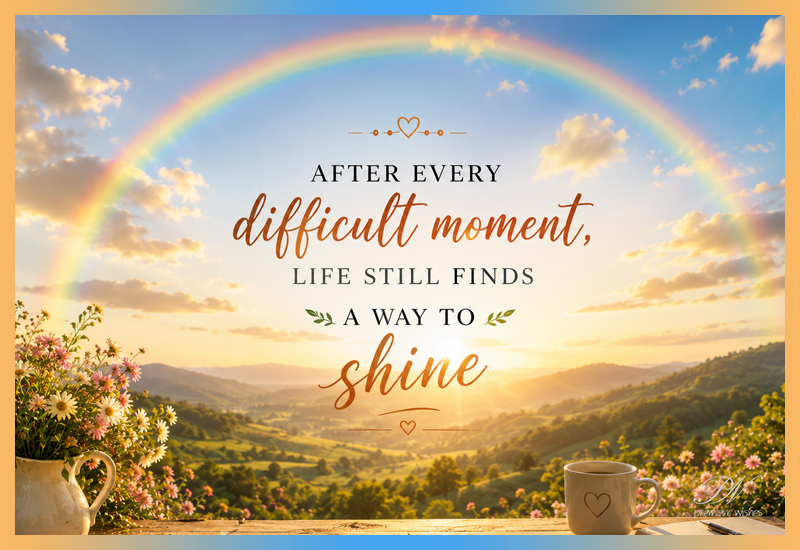 After Every Difficult Moment Life Finds a Way to Shine Quote After Every Difficult Moment Life Finds a Way to Shine Quote