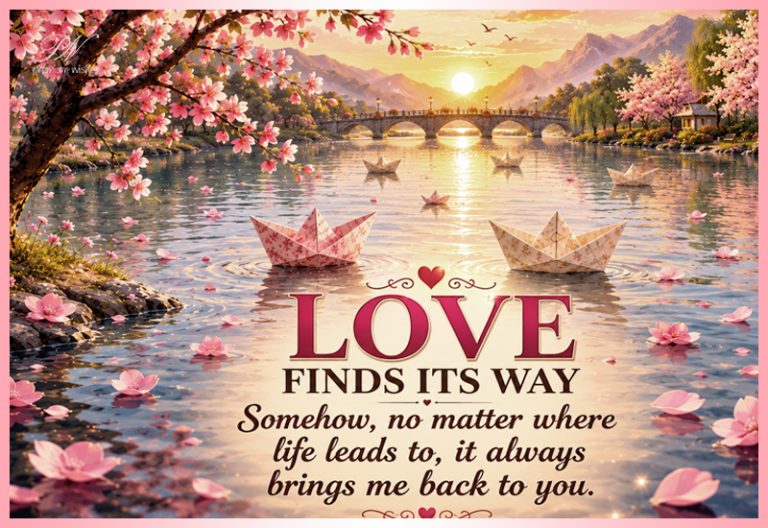 Love Finds Its Way Brings Me Back to You Greeting Love Finds Its Way Brings Me Back to You Greeting