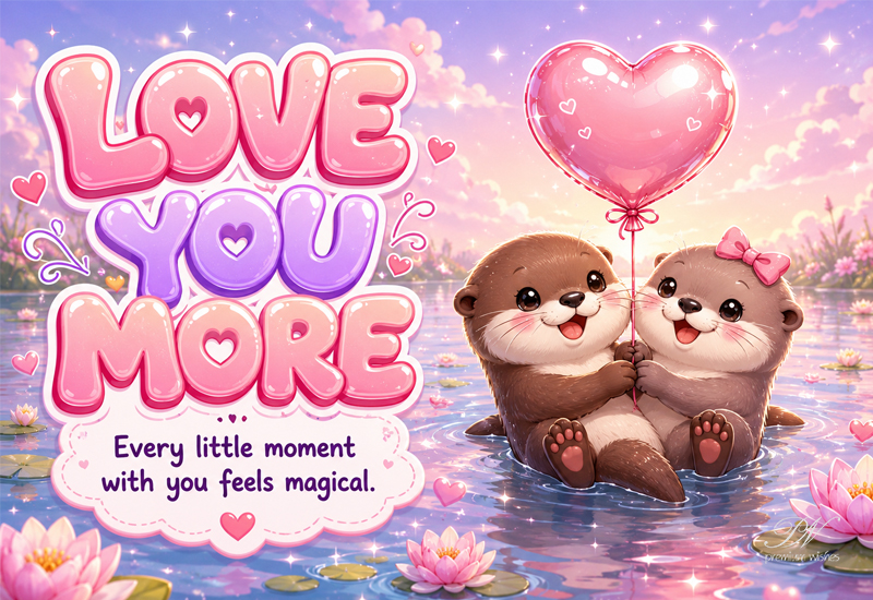 Love You More Every Little Moment Magical Greeting Love You More Every Little Moment Magical Greeting