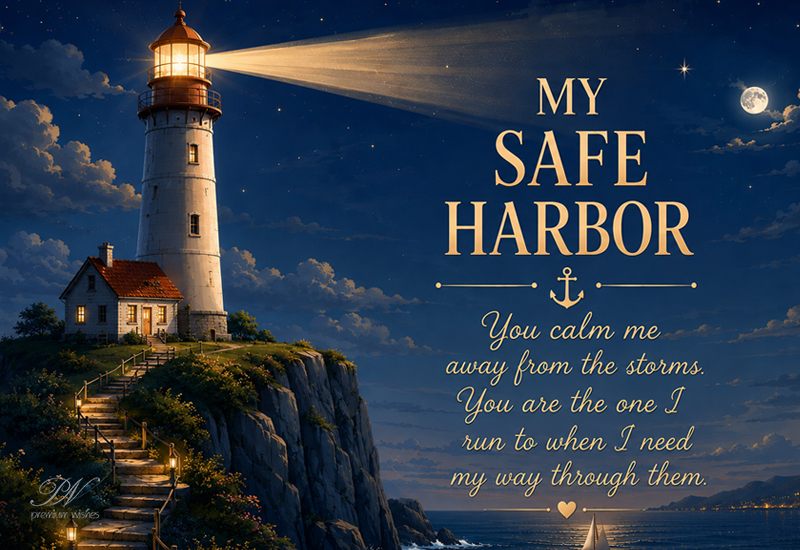 My Safe Harbor Romantic Love Message