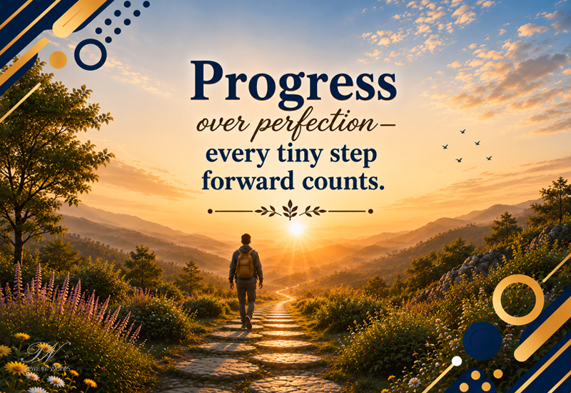 Progress Over Perfection Every Tiny Step Forward Counts