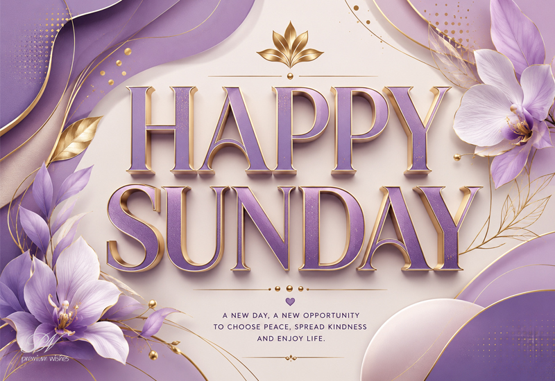 Happy Sunday Choose Peace Spread Kindness Greeting