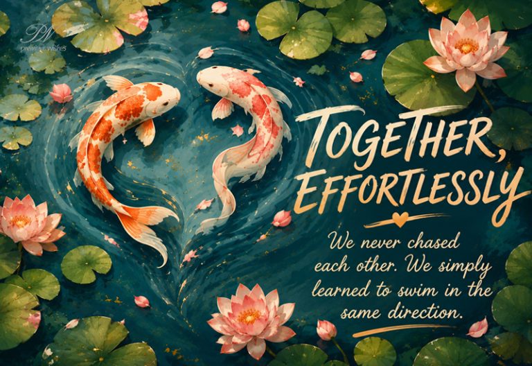 Together Effortlessly Koi Fish Love Card Together Effortlessly Koi Fish Love Card