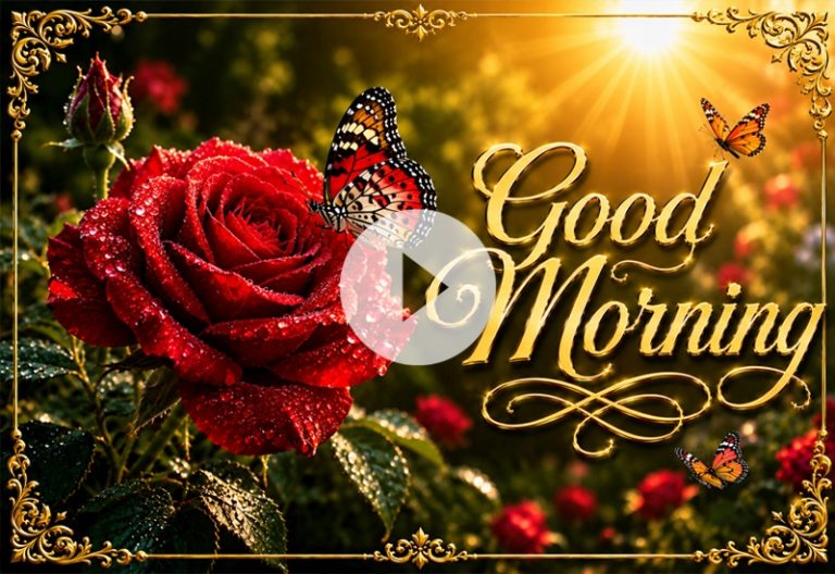 Butterflies and Beautiful Flowers in a Magical Good Morning Video Butterflies and Beautiful Flowers in a Magical Good Morning Video
