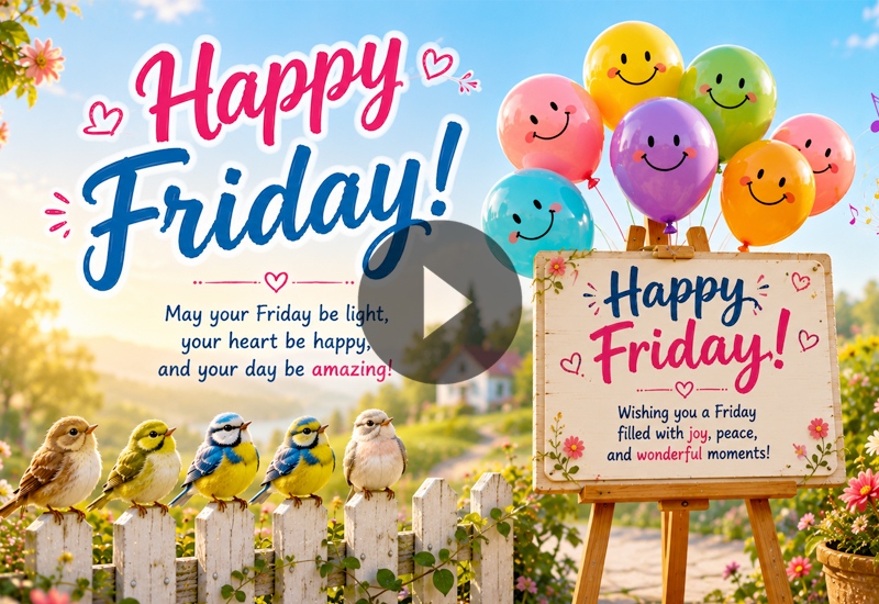 Happy Friday Good Morning Wishes with Weekend Vibes