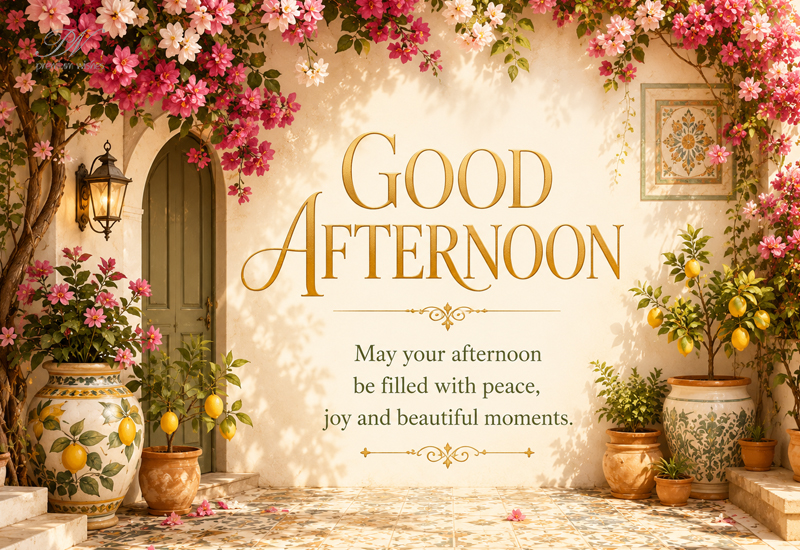 Good Afternoon Peace Joy and Beautiful Moments Courtyard Greeting Good Afternoon Peace Joy and Beautiful Moments Courtyard Greeting