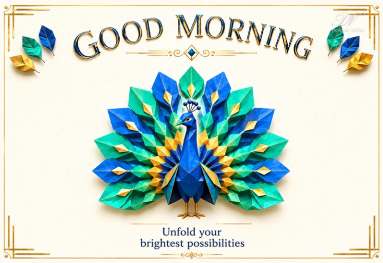 Good Morning Geometric Peacock Brightest Possibilities Greeting Good Morning Geometric Peacock Brightest Possibilities Greeting