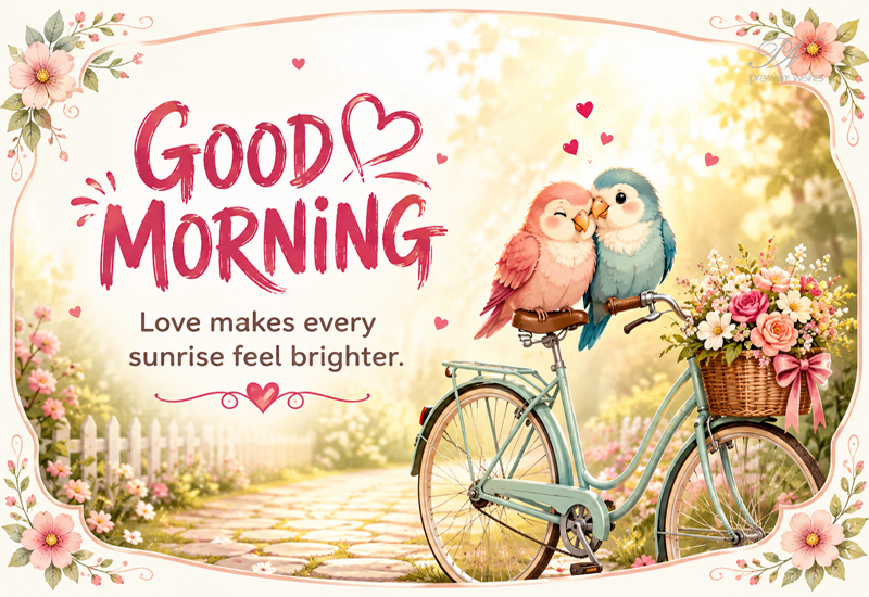 Good Morning Love Makes Every Sunrise Feel Brighter Greeting Good Morning Love Makes Every Sunrise Feel Brighter Greeting