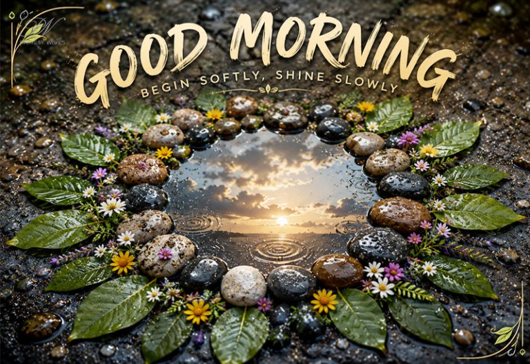 Good Morning Pebble Mandala Begin Softly Shine Slowly Greeting Good Morning Pebble Mandala Begin Softly Shine Slowly Greeting