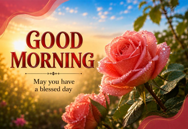 Good Morning Rose Blessed Day Greeting Image Good Morning Rose Blessed Day Greeting Image