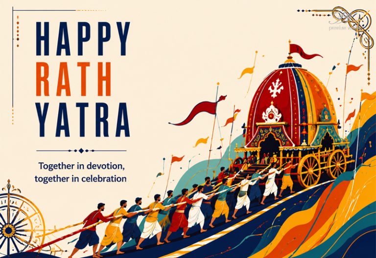 Happy Rath Yatra Together in Devotion and Celebration Greeting Happy Rath Yatra Together in Devotion and Celebration Greeting