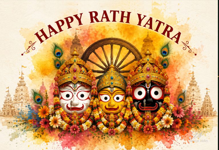 Happy Rath Yatra Greeting with Lord Jagannath, Balabhadra and Subhadra Happy Rath Yatra Greeting with Lord Jagannath, Balabhadra and Subhadra