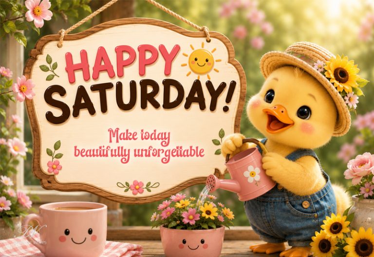 Happy Saturday Duckling Beautifully Unforgettable Greeting Happy Saturday Duckling Beautifully Unforgettable Greeting
