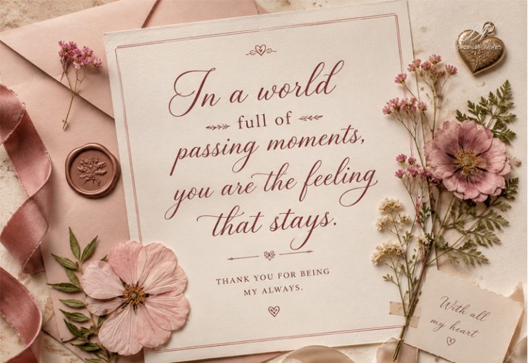 In a World Full of Passing Moments Love Message Image In a World Full of Passing Moments Love Message Image
