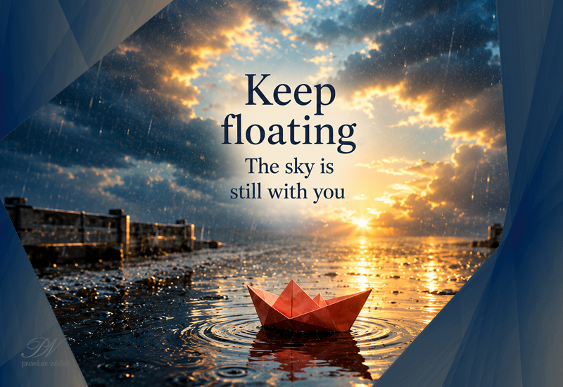 Keep Floating The Sky Is Still With You Inspirational Quote